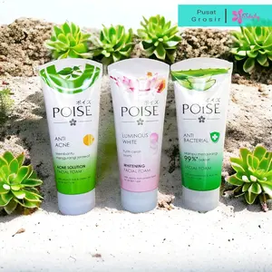 poise facial foam 100gr sabun pembersih muka