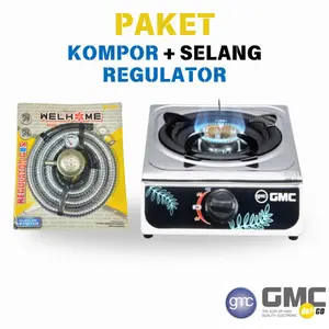 Kompor Gas 1 Tungku GMC 111 Stainless Steel