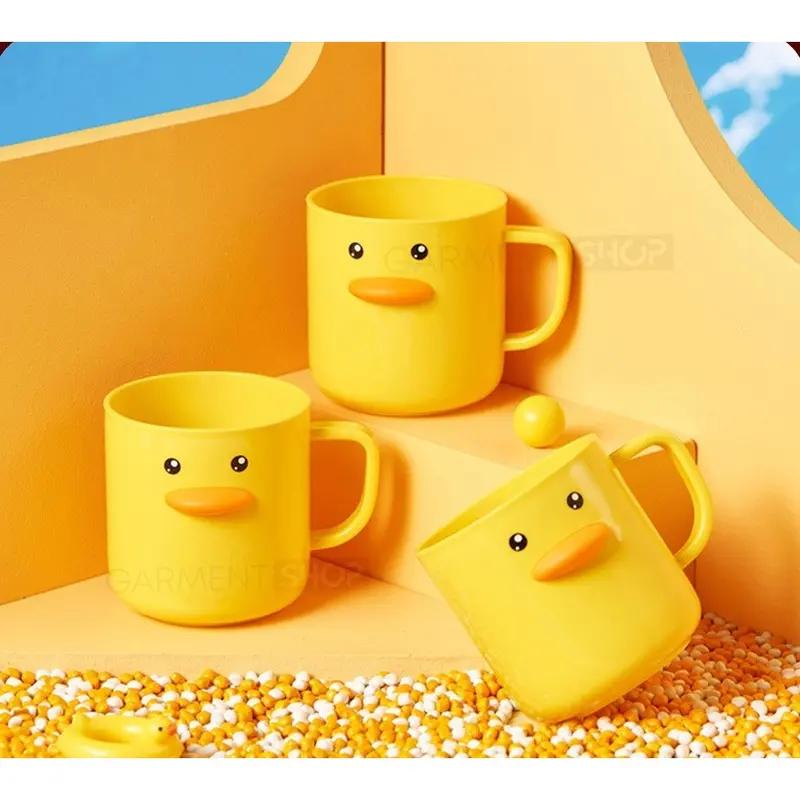 Gelas Sikat Gigi Anak Anak Lucu Motif Bebek Warna Kuning Tebal Bagus BPA FREE Cangkir Karakter 0