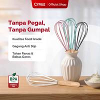 Gambar [Spesial Koko Panci] Cypruz Silicone Pengocok Gagang Kayu Egg Kitchenware dari Cypruz Kitchenware Kota Administrasi Jakarta Utara 2 Tokopedia