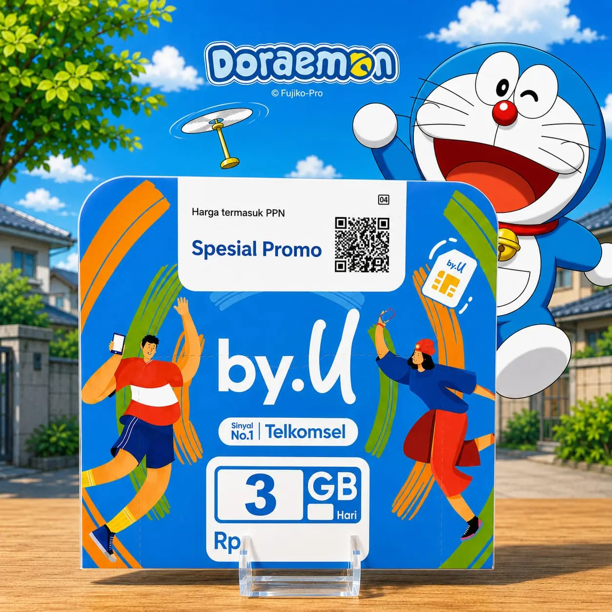 Kartu Koleksi Doraemon! - Nomor Cantik Tesel Spesial ByU Serian Promo !