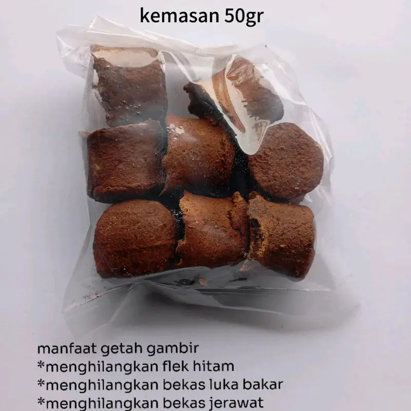 Getah Gambir untuk Menghilangkan Flek Hitam dan Bekas Luka Bakar - Kemasan 50gr - Wajah 0