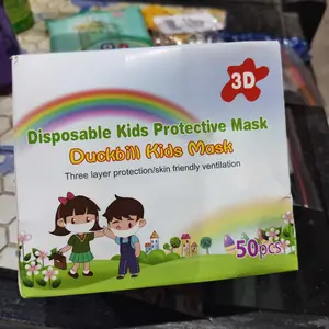 masker duckbill anak motif 4-12 tahun isi 50 pcs premium quality