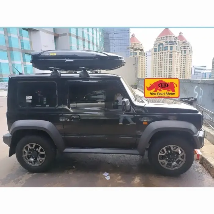 BORONG! paket roof box hirorack premium + cross bar original jimny katana baru jb74 0