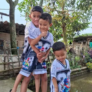 STELAN ANAK SETELAN BAHAN JERSEY V NECK KARAKTER LUFFY ROBLOX DEMON SLAYER UK M-XXL TERBARU Bahan Lembut Halus Adem Nyaman Fullprint Gambar Awet