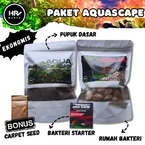Paket Hemat Ekonomis Aquascape Fullset Untuk Pemula Low CO2 Bonus Carpeet Seed