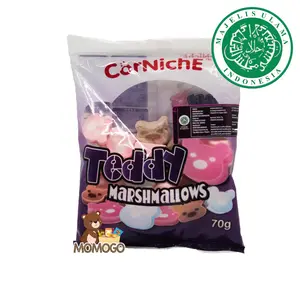 CORNICHE TEDDY ASSORTED MARSHMALLOW 70GR