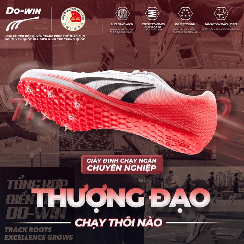 Giày Dowin Giày đinh chạy bộ và tập luyện thi đấu Nam/ Nữ Do-win - Chạy ngắn, nhảy cao và bật xa dowin