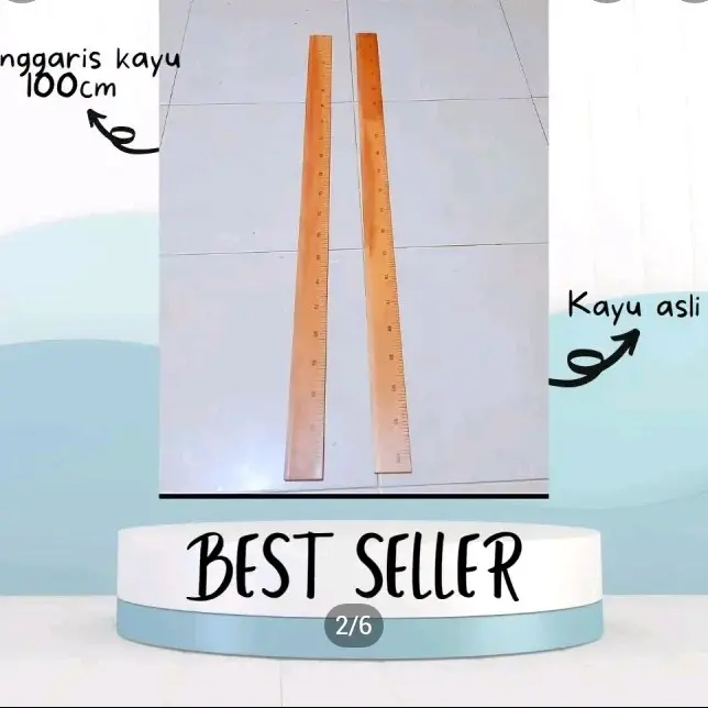 PENGGARIS KAYU 1 Meter / PENGGARIS KAYU 100 Cm / PENGGARIS 1 METER KAYU