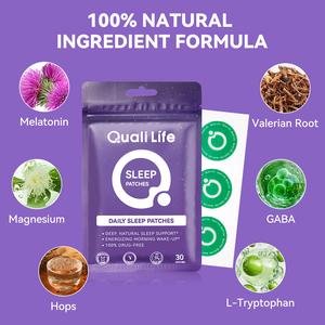 Tompok Tidur untuk Dewasa, Kekuatan Tambahan, Penggunaan Malam Tahan Lama, Bahan Alamiah, Sesuai untuk Lelaki dan Wanita, Mudah Dipakai, Menenangkan dengan Valerian dan Melatonin, Membantu Tidur Nyenyak, Termasuk 30 Tampalan Masker