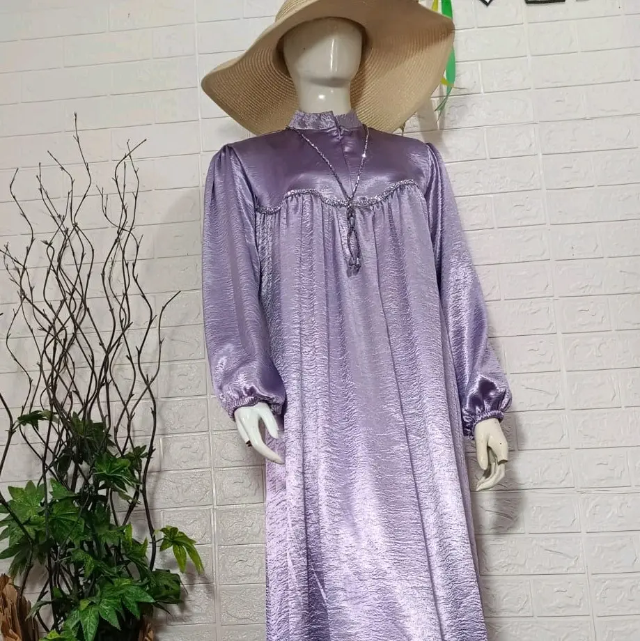 Gamis Shill Sutera  Mewah Terbaru JUMBO Kekinian