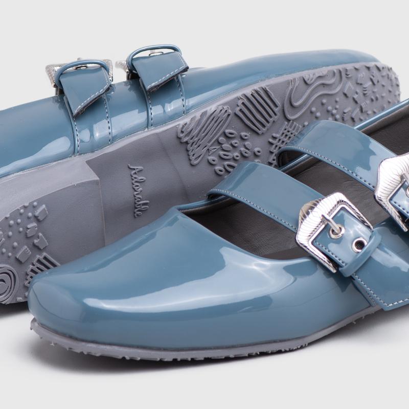 Adorableprojects - Baleva Flat Shoes Blue Mirage 2
