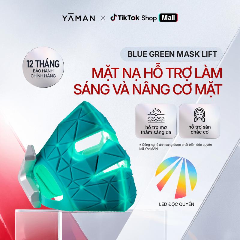 Mặt nạ nâng cơ YAMAN hỗ trợ săn chắc làm sáng và đều màu da cải thiện độ đàn hồi cho da Blue Green Lift Mask