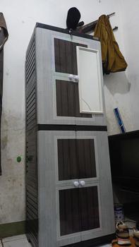 Product Review of NAIBA - LEMARI NANDOS FIT LEMARI SUSUN LONG DOOR CABINET [NAIBOX] from c**4 0