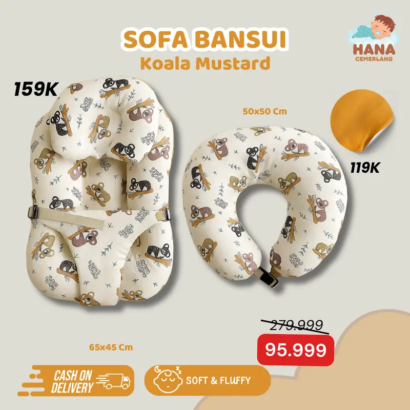 [FREE BANTAL MENYUSUI] Exclusive Sofa Baby Newborn Hanna Cemerlang Official Bayi Tidur Kasur Bayi 2