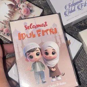 [50 lembar motif islami] amplop / angpao lebaran hari raya idul fitri kemasan mika isi 50 lembar amplop lebaran edisi islami