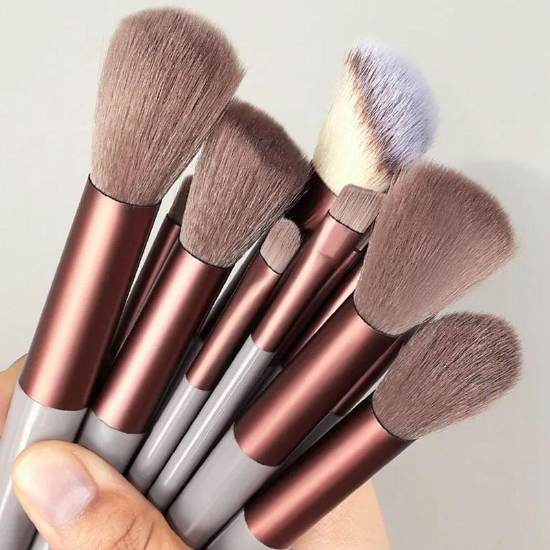 Product Introduction of Bộ cọ trang điểm có túi, 13 miếng, kem che khuyết điểm, phấn mắt, R9N0 29