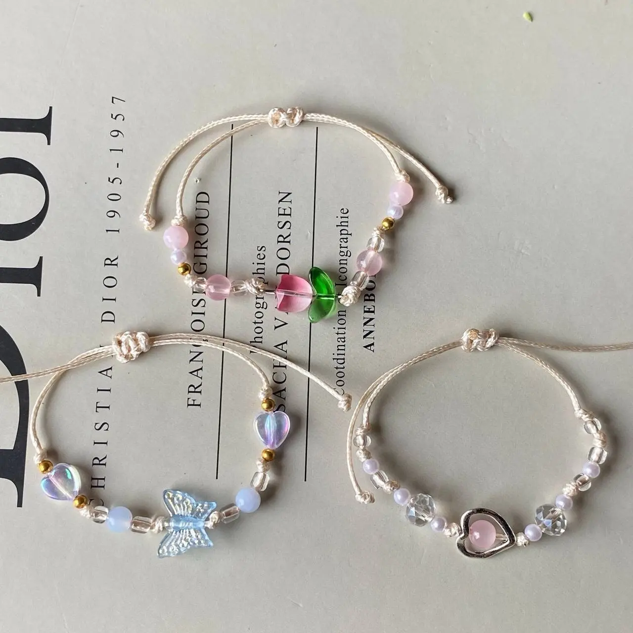 Gelang tali manik-manik couple persahabatan/ gelang 3 persahabatan| gelang serut