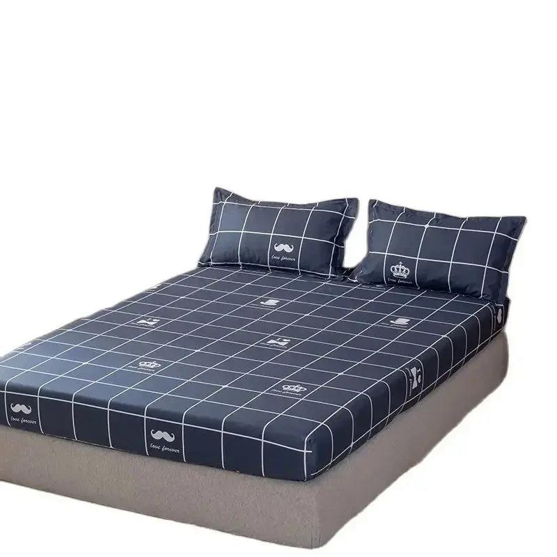 Brushed Fitted Sheet Elastic Band Home Strap Bedding High-End Luxury Mattress Cover Bedsheet No Pillowcase Simple Multi Size Bed 5