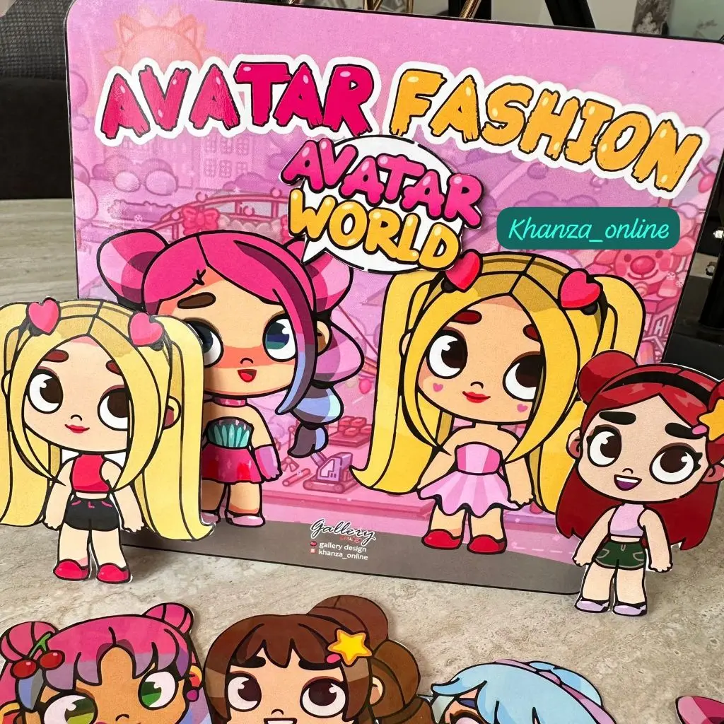 AVATAR FASHION WORLD QUIET BOOK PAPERDOLLS HOME MAINAN ANAK BONGKAR PASANG- PAPER CANDY