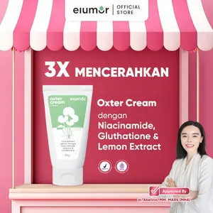 Elumor Oxter Cream New Formula 30gr Krim Pemutih Ketiak Dan Selangkangan Underarm Brightening Cream