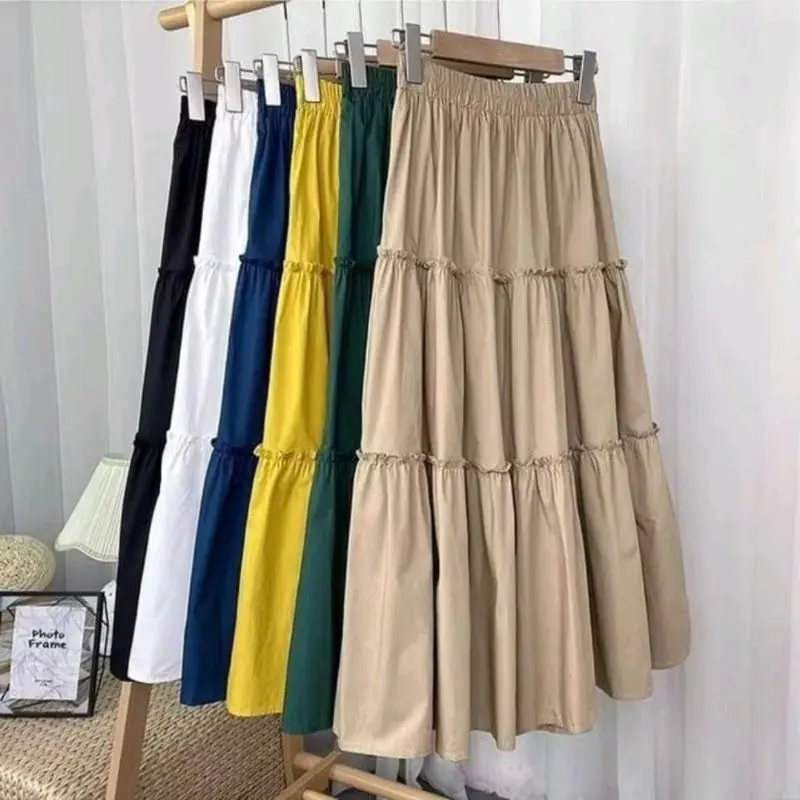 Lyra Skirt  - Rok Korea Terbaru -  Rok Tiga Susun Premium - Ruffle Skirt Tiga Susun -  Ruffle Skirt Susun 3 Rampel 1