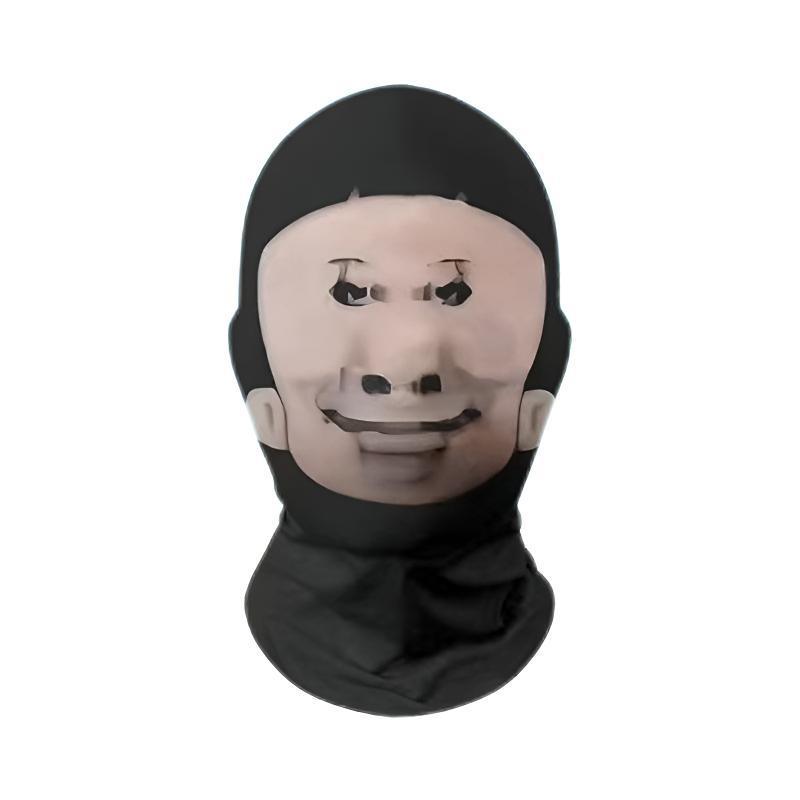 【READY】Topeng Ugly Face Lucu - Masker Ekspresi Wajah Abstrak Unik & Kreatif-Motor Pelindung Sinar Matahari Topeng-Aktivitas Outdoor-Couple Mask Bisa Melihat Ke Luar Mainan COD