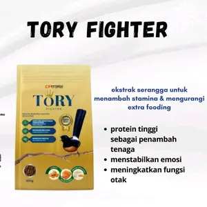MAKANAN BURUNG TORY JUNIOR DAN TORY FIGHTER 100G