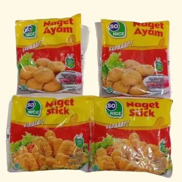 SO NICE CHIKEN NAGET 250GR / 500GR - Daging Ayam Berkualitas Tinggi Ayam Makanan Food Frozen viral