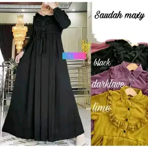 12 BISA COD PROIMO 4.4 ( 1 PCS ) Gamis Mola Motif Kancing Depan Bussui Pollycotton Premium Terbaru Jumbo LD 100-120cm Adem Tebal Nyaman