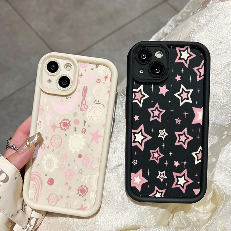 Casing Hp Untuk VIVO Y66 Y67 V5 V5s V5 Lite Case Hp Pola bintang kartun Cesing Silikon lembut Casing ponsel Anti guncangan Kasing pelindung lensa Kesing Softcase 7