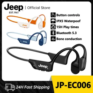 Jeep JP-EC006 Earphone Nirkabel Headphone Bluetooth Konduksi Tulang Bukan In-ear IPX5 Tahan Air Hea, Mikrofon Bawaan Remote Control Peredam Kebisingan Mikrofon Bawaan Plastik Nirkabel Wireless Headset Tws
