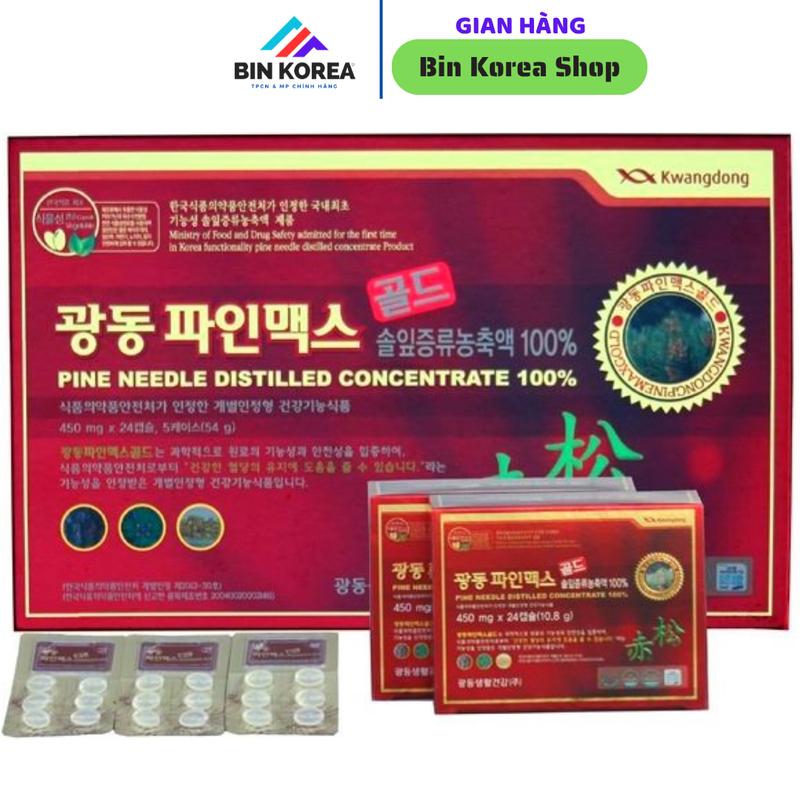 Viên Uống Tinh Dầu Thông Đỏ Cao Cấp Hàn Quốc Hộp 120 Viên