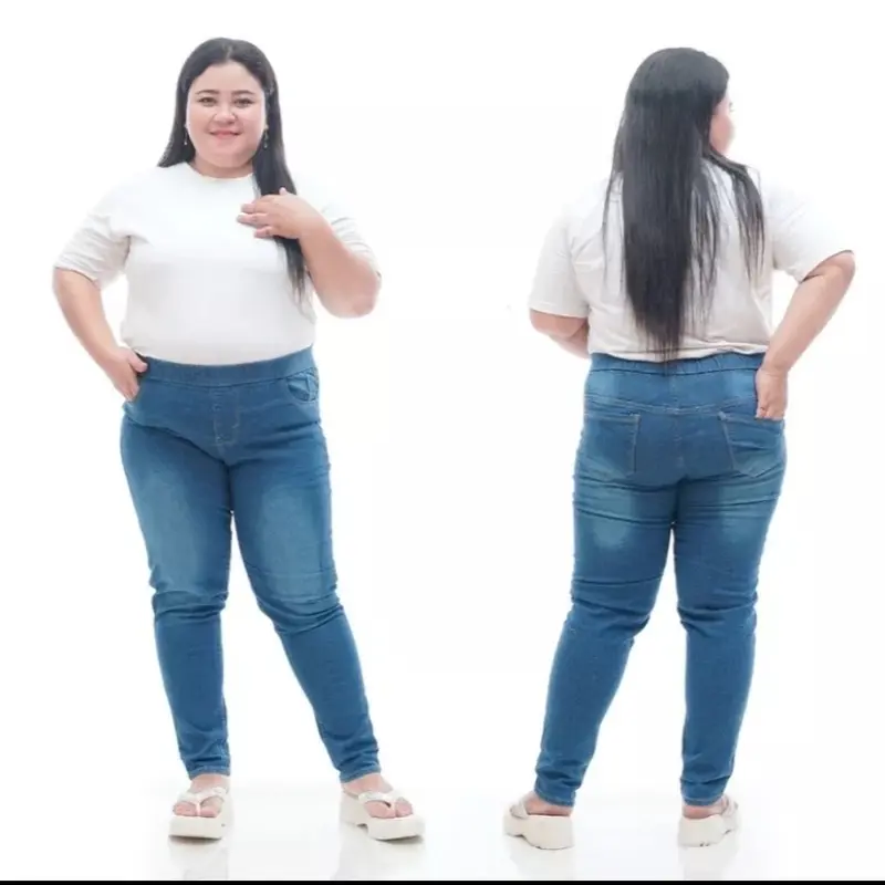 Celana Jeans super jumbo wanita | jegging jeans murah | jeans wanita jumbo | legging jumbo Melar 6