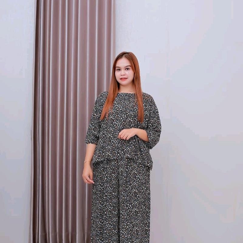 premium baju tidur  piyama pajamas one set rayon sleeper wanita pajamas daster mahal daster lengan 3⁄4 5