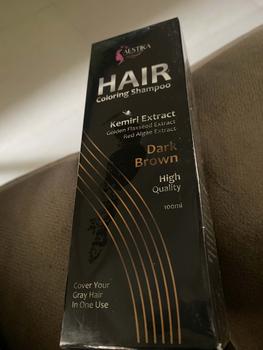 Product Review of [Promo Spesial] Aestika Dark Brown Hair Coloring Shampoo - Pewarna Rambut Beruban Kering Red Extract from y**0 0