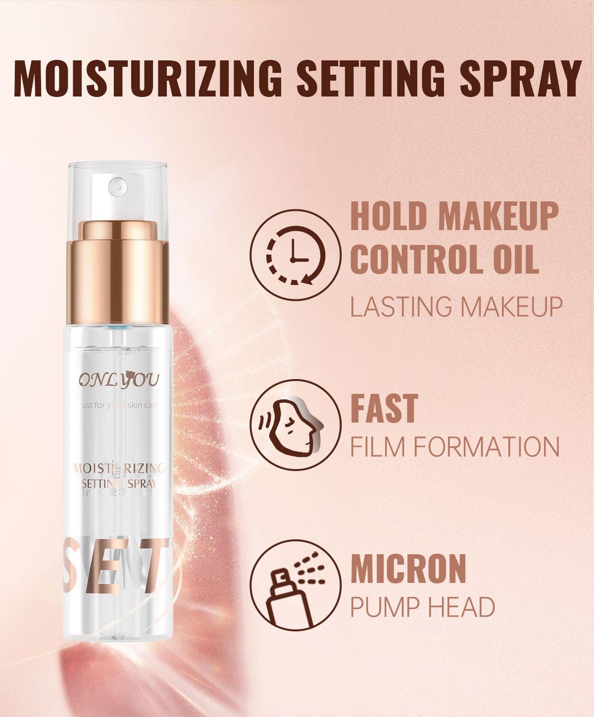 【Exclusive Willie Salim】【Beli 1 Gratis 1】ONLYOU Setting Spray Makeup Stay Lock Mist Long-lasting Lock Makeup Hydrating Matte Fine Breathable Anti-oxidation Setting Spray 【BPOM】【COD】