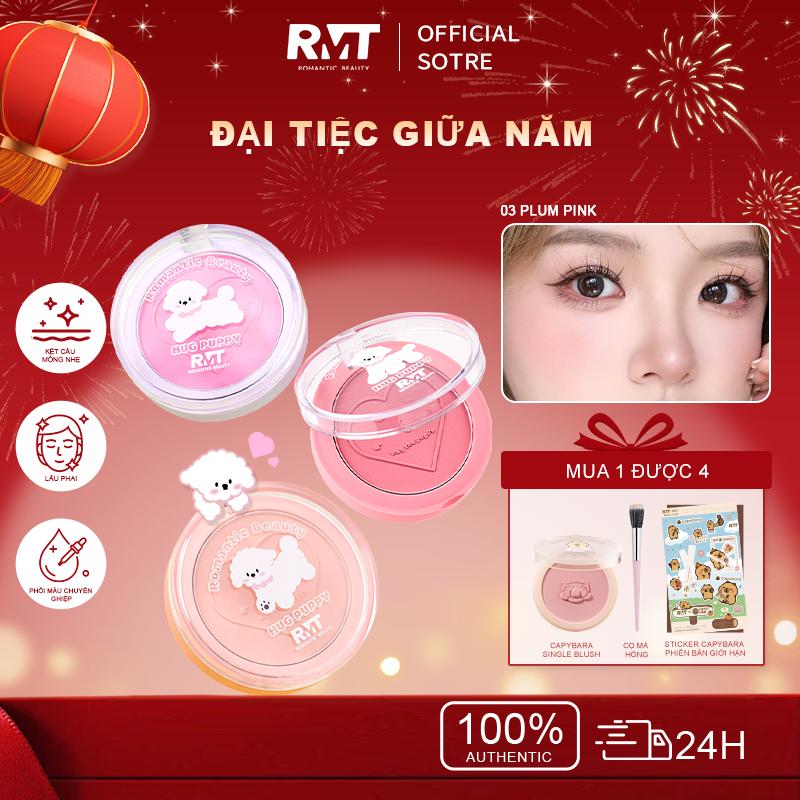   Độc quyền live Mua 1 nhận 4  Romantic Beauty Phấn Má Hồng Single Bichon Matte Tự Nhiên Làm Sáng Da Màu Hot Cho Trang Điểm Đi Làm 