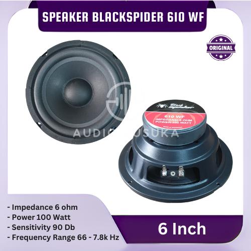 SPEAKER BLACK SPIDER 6 INCH WOOFER 610 WF KOMPONEN BLACKSPIDER 610WF ...