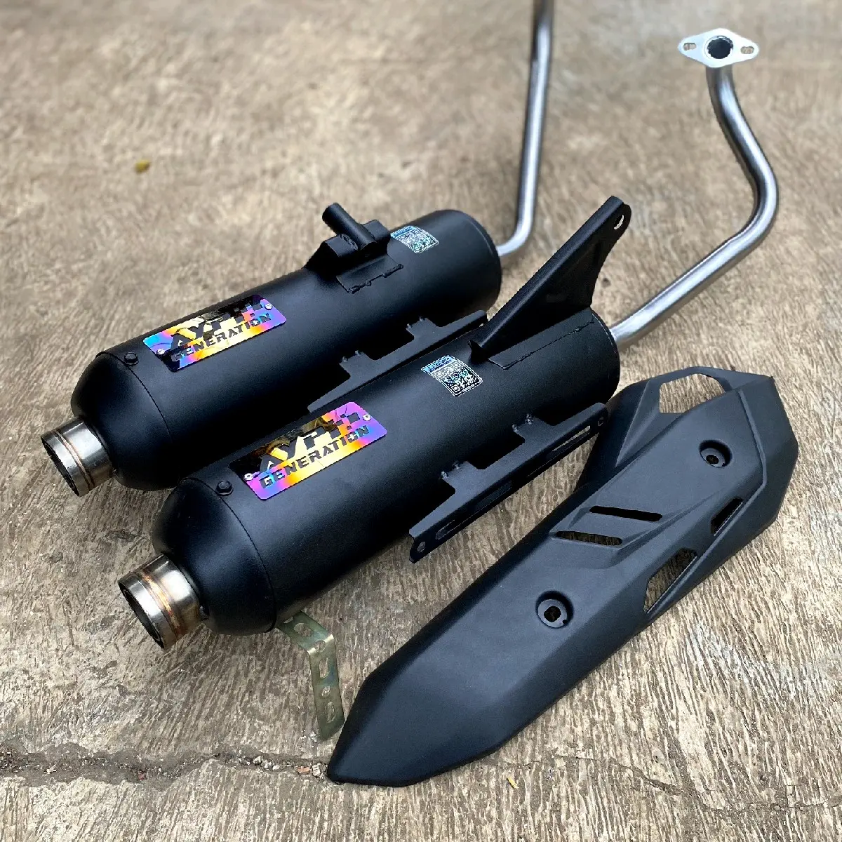 KNALPOT AYP ORGINAL MONJONG SHIJIRO TAMENG AIRBLADE NEW PNP ALL METIK BEAT, VARIO, PCX, NMAX ,BEBAS REQUEST SARINGAN Motorcycle