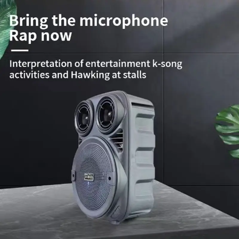 TOKO PEMBICARA【FREE SHIPPING】SUPER BASS PORTABLE BLUETOOTH SPEAKER WITH MIC BK-3381 SPEAKER BLUETOOTH BIG SOUND WITH LED LIGHT WIRELESS BLUETOOTH SPEAKER 3