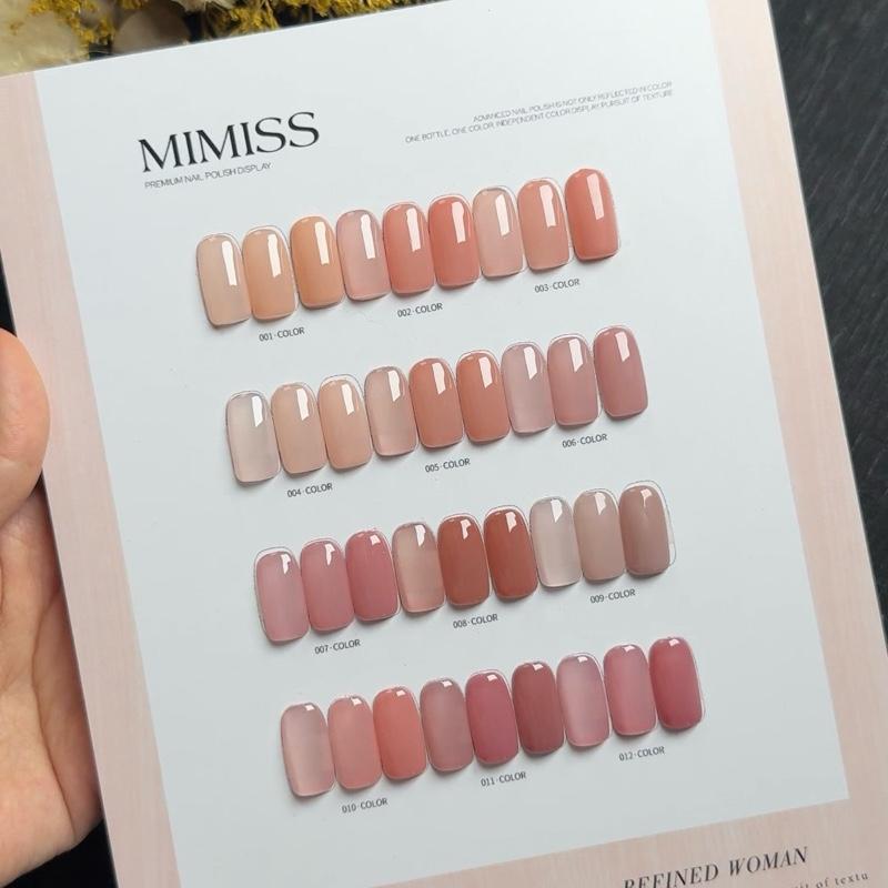 Set sơn thạch 12 màu minayin sơn gel tặng kèm bảng màu