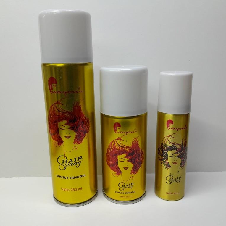Mayon hair spray rambut khusus sanggul 75ml Bpom Mousse Pomade