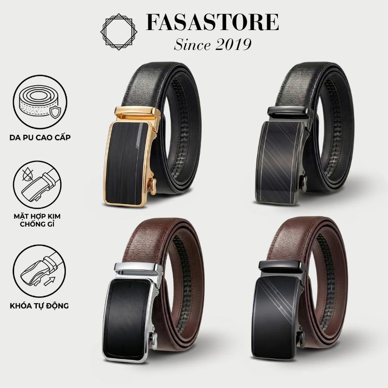 Dây Lưng Nam FASA STORE Khóa Tự Động – Thắt Da Cao Cấp ,Mặt Kim Loại Sang Trọngx1cv1xvx21x10v