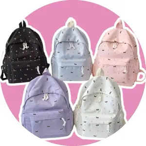 TRENDING - Tas Ransel Wanita Mini Lucu Stylish Korean Style School Ransel Mini Multifungsi Bahan Kanvas Backpack Sekolah Cewek Baru 100% Real Pict 100% Gambar Serupa