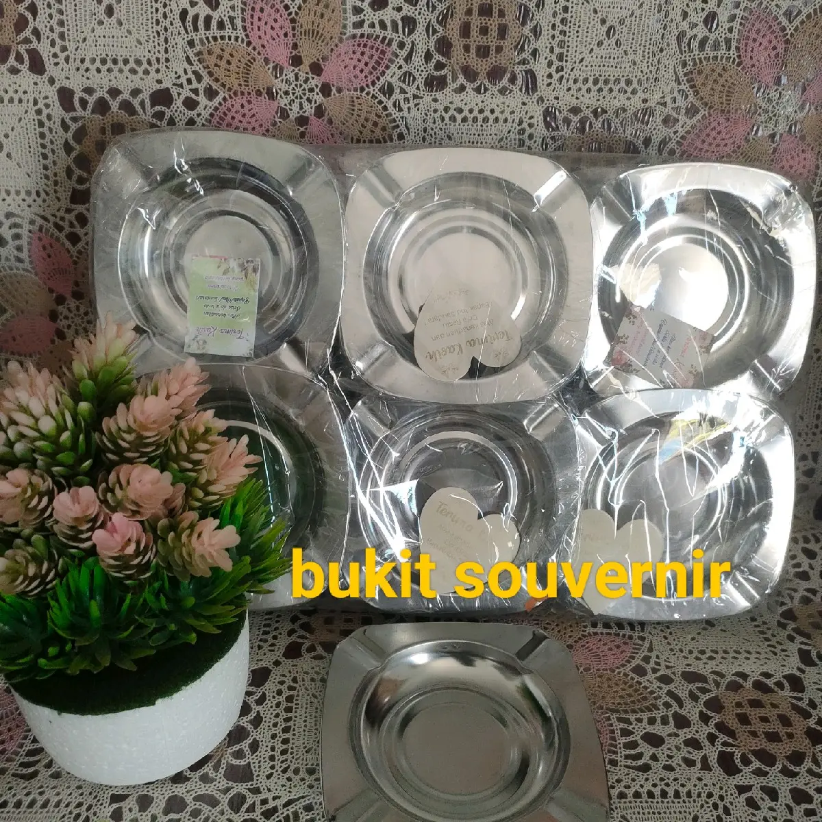 SOUVERNIR PERNIKAHAN KEMAS PLASTIK ISI 50PCS / STENLIS FREE KARTU UCAPAN TERIMAKASIH