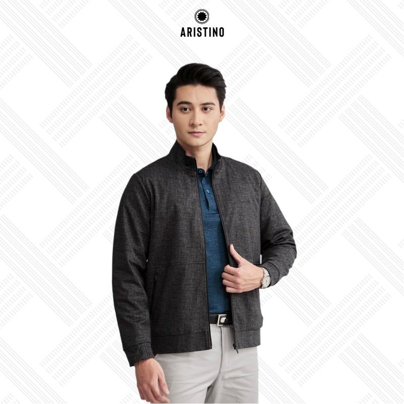 ARISTINO Áo khác nam chần bông thiết kế khỏe khoắn, họa tiết xước độc đáo tạo điểm nhấn tinh tế cho quý ông AJK051W3 Menswear Nam