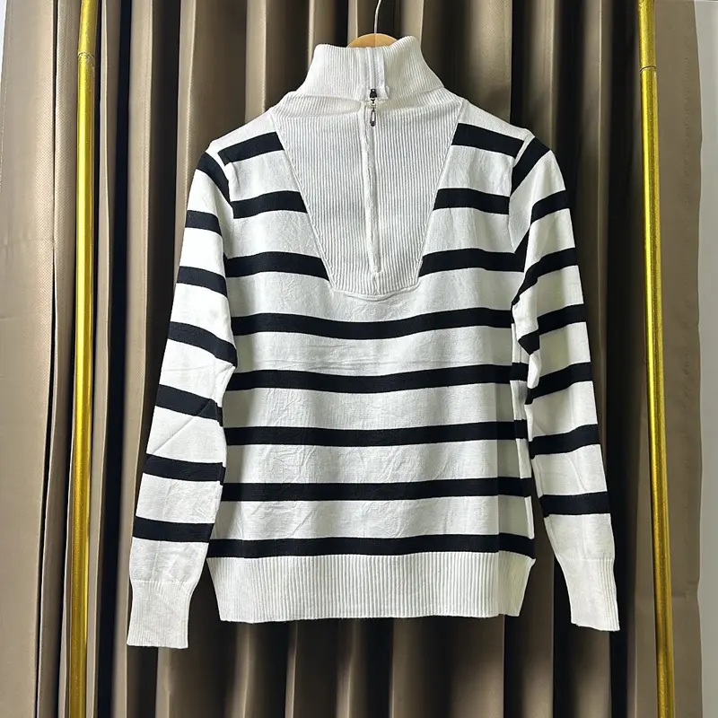 FUJI striped sweater turtleneck premium - Knitwear  Atasan Wanita 1