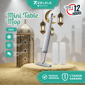 ZOLELE DM01 Pel mini Pel meja dapur dan kamar mandi bebas genggam Pel datar multifungsi genggam