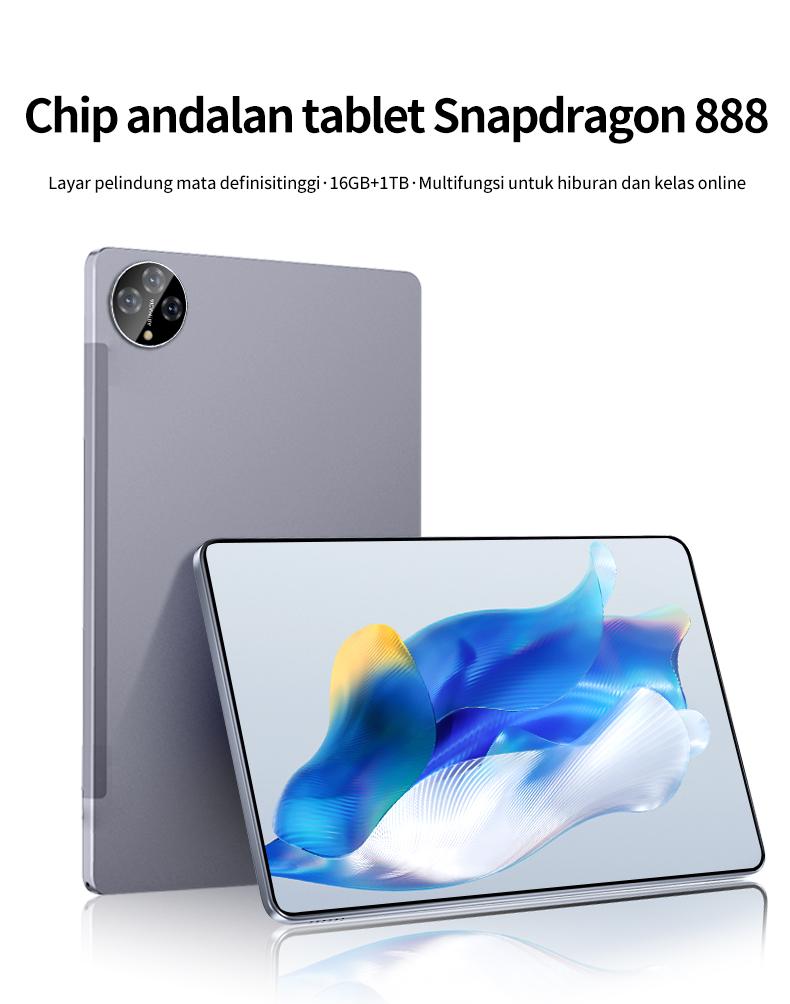 2025 H13 Pro 10.3" Tablet [16GB+1TB]1Pengalaman Pro Layaknya PC|120Hz OLED RealColor FullView Display l Ultra-tipi l Tablet cerdas HD l Hiburan Kantor Wifi Bluetooth Kamera Layar tablet tablet  1  jutaan